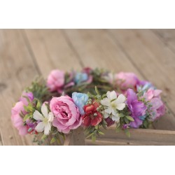 Floral, flower hair wreath, crown