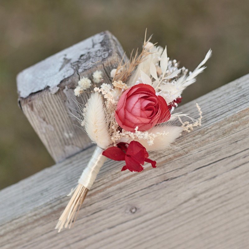 Korsáž - klopa ženicha "Polibky"