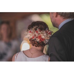 Floral, flower half head wreath, hair wreath, crown