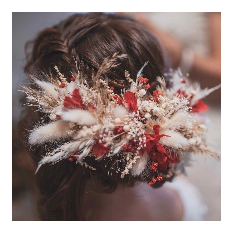 Floral, flower half head wreath, hair wreath, crown