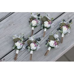 Korsáž - klopa svědka "Starorůžová pohádka"