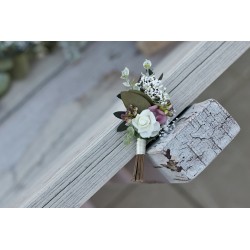 Korsáž - klopa svědka "Starorůžová pohádka"