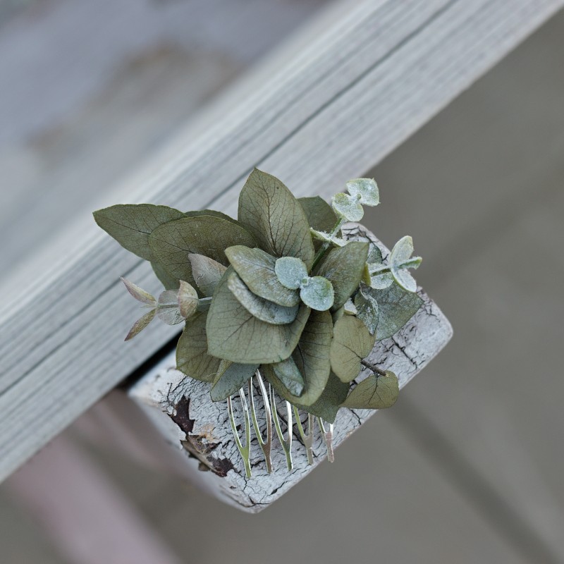 Květinový hřeben do vlasů "Starorůžová pohádka"