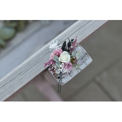 Květinová vlásenka "Starorůžová"