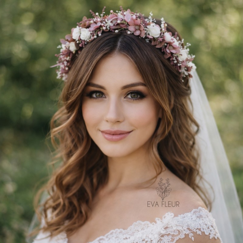 Květinový půlvěneček do vlasů "Patří nám celý svět II."