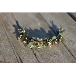 Floral, flower half head wreath, hair wreath, crown