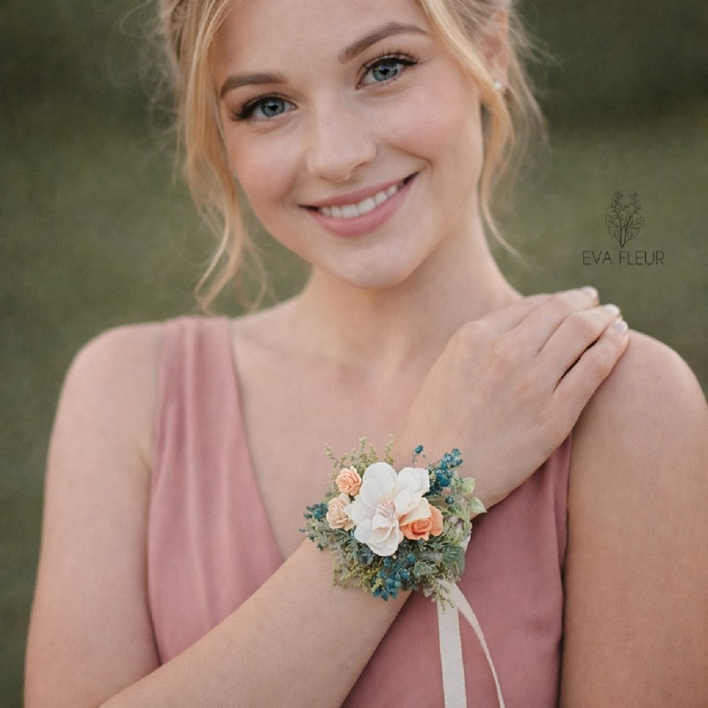 Květinový náramek na ruku "Zrcadlo lásky"