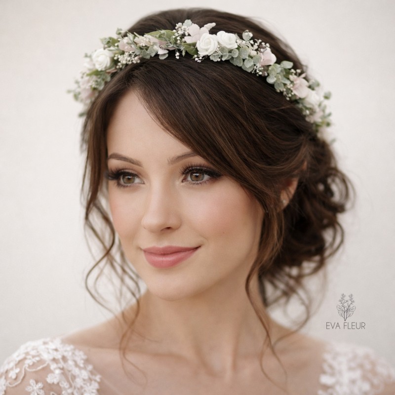 Květinový věneček do vlasů "Kapka naděje II."