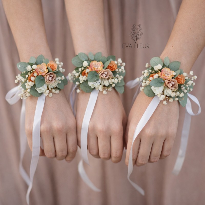 Květinový náramek na ruku "Síla lásky"