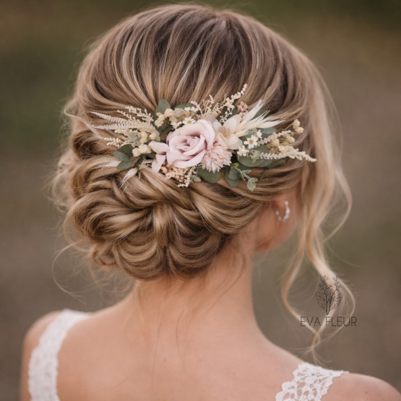 Květinový hřeben do vlasů "Okamžik prozření"