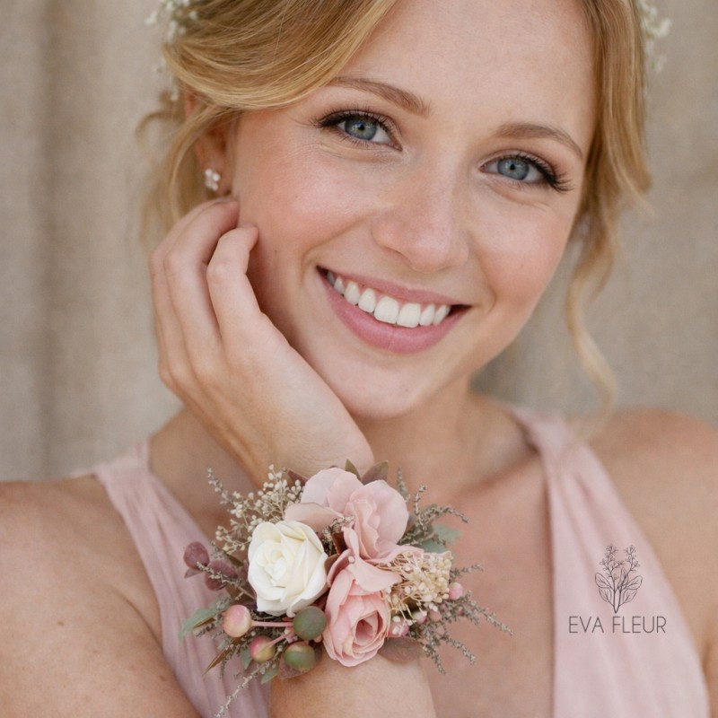 Květinový náramek na ruku "Pro Tebe jen X."