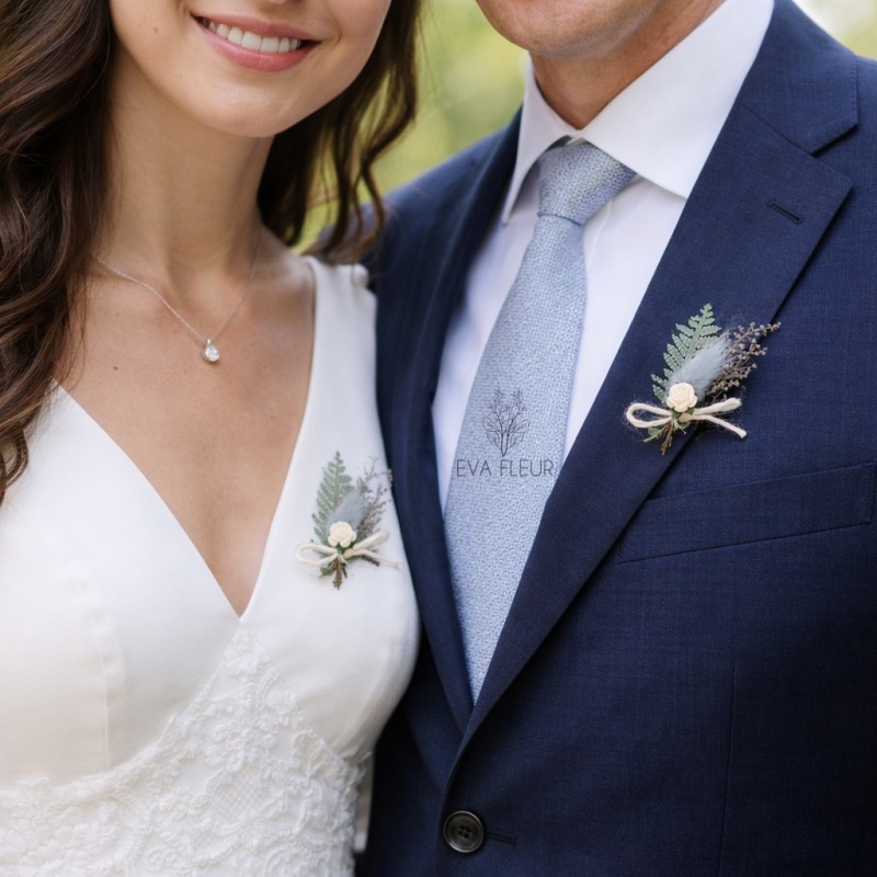 Vývazek pro svatebčana "Dusty blue"