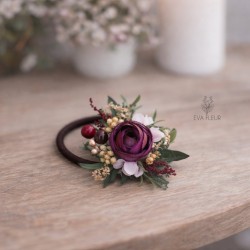 Floral, flower hair tie