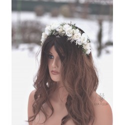 Květinová čelenka do vlasů "Lehký vánek V."