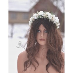 Květinová čelenka do vlasů "Lehký vánek V."