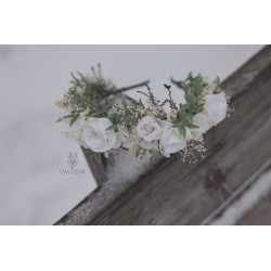 Květinová čelenka do vlasů "Lehký vánek V."