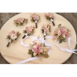 Květinový náramek na ruku "Napořád X."