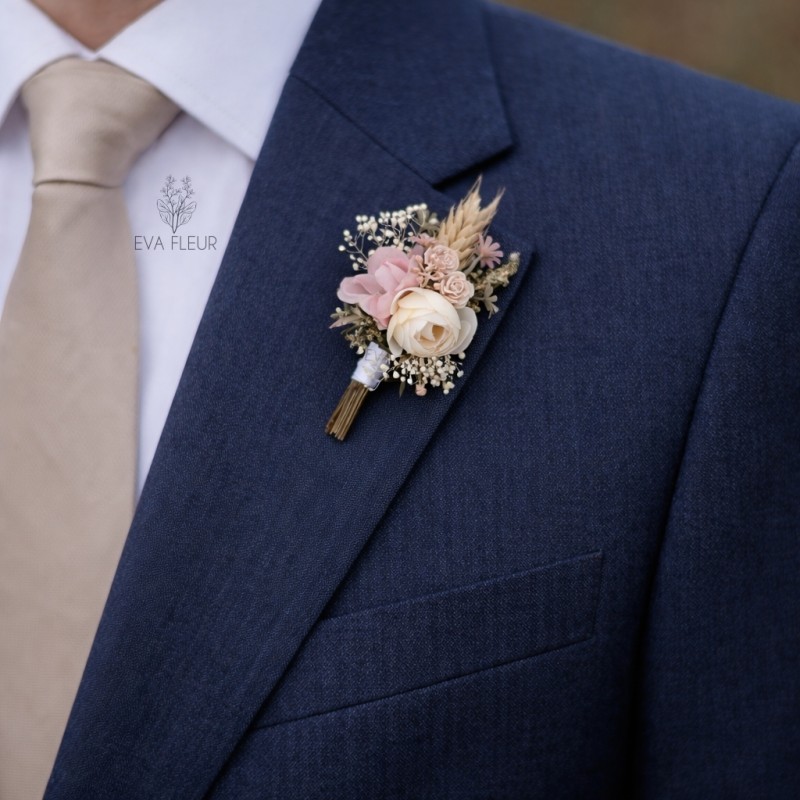 Korsáž - klopa ženicha "Napořád X."