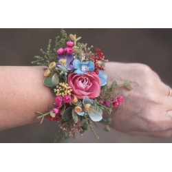 Floral, flower bracelet, wedding wrist corsage