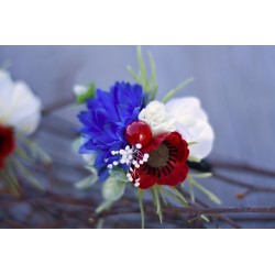 Floral, flower hair tie