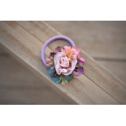 Floral, flower hair tie