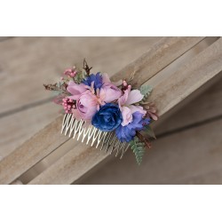 Floral, flower hair comb