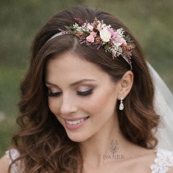 Květinová čelenka do vlasů "Zrození lásky"