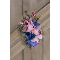 Floral, flower hair comb