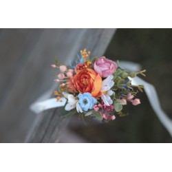 Květinový náramek na ruku "Polibek zapadajícího slunce"