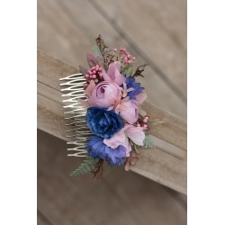 Floral, flower hair comb