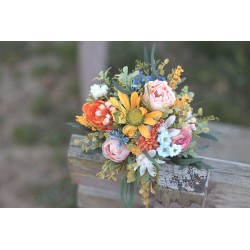 Kytice pro družičku, maminku, svědkyni "Polibek zapadajícího slunce"