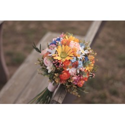 Svatební kytice pro nevěstu "Polibek zapadajícího slunce"