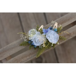 Floral flower hair clip, pin, set 2pcs