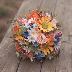 Svatební kytice pro nevěstu "Polibek zapadajícího slunce"