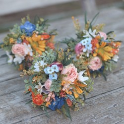 Kytice pro družičku, maminku, svědkyni "Polibek zapadajícího slunce"