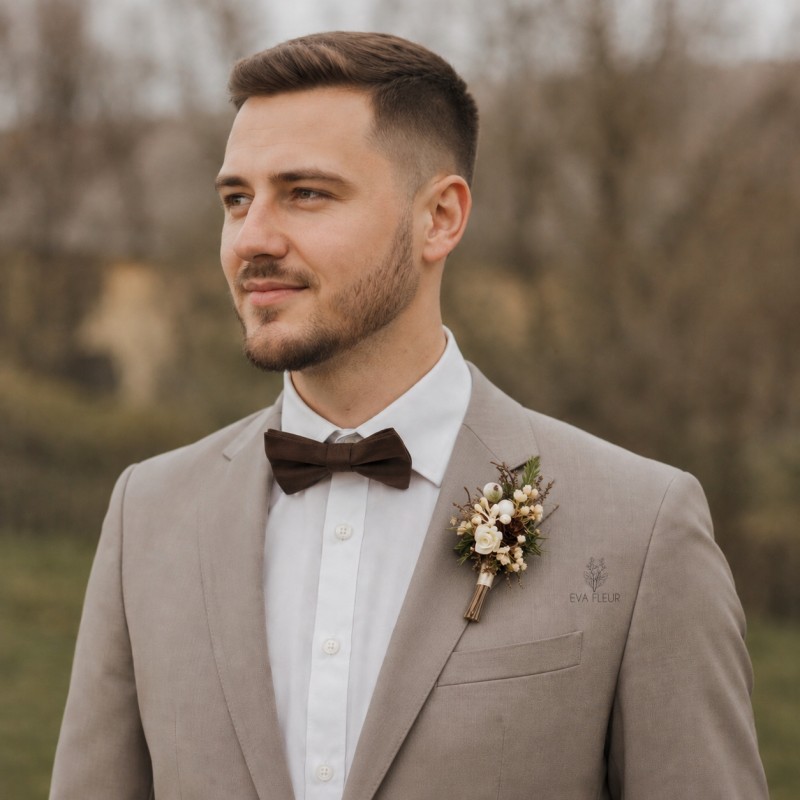 Korsáž - klopa svědka "Zlato v jehličí III."
