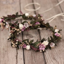 Newborn floral, flower hair wreath, crown