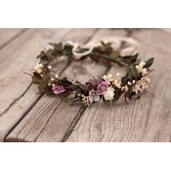 Newborn floral, flower hair wreath, crown