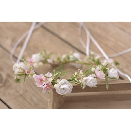Newborn floral, flower hair wreath, crown