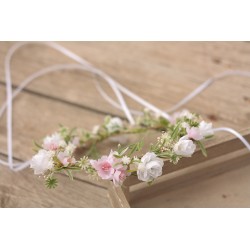 Newborn floral, flower hair wreath, crown