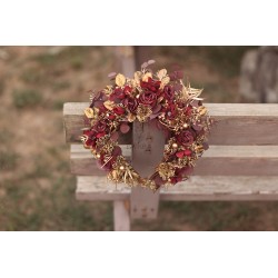 Floral, flower half head wreath, hair wreath, crown