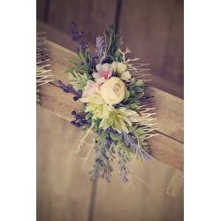 Floral, flower hair comb