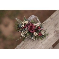 Floral, flower hair comb