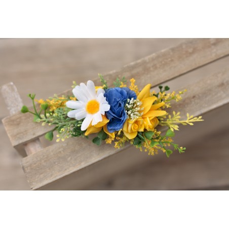 French floral flower hair clip, pin