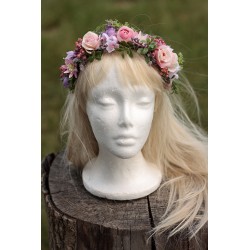Floral, flower half head wreath, hair wreath, crown