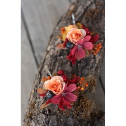Floral flower hair clip, pin