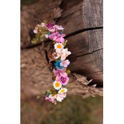 Floral, flower half head wreath, hair wreath, crown