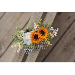 Floral, flower hair comb