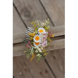 Floral, flower hair comb