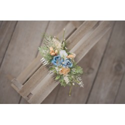 Floral, flower hair comb